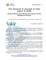 EBITDA: Fluxo operacional de caixa pode ser pequena fração do EBITDA - Jornal Valor Econômico - 17/04/2012